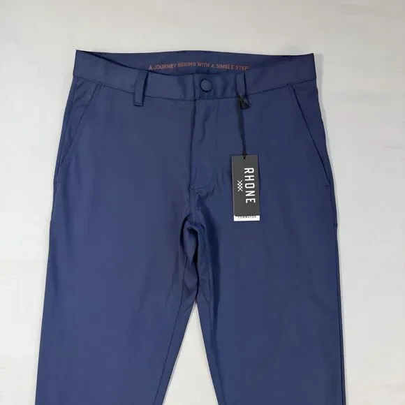 NWT RHONE Commuter Pant Skinny Ultra Slim Fit Men’s 28 x 30 Navy Blue Flex Pants